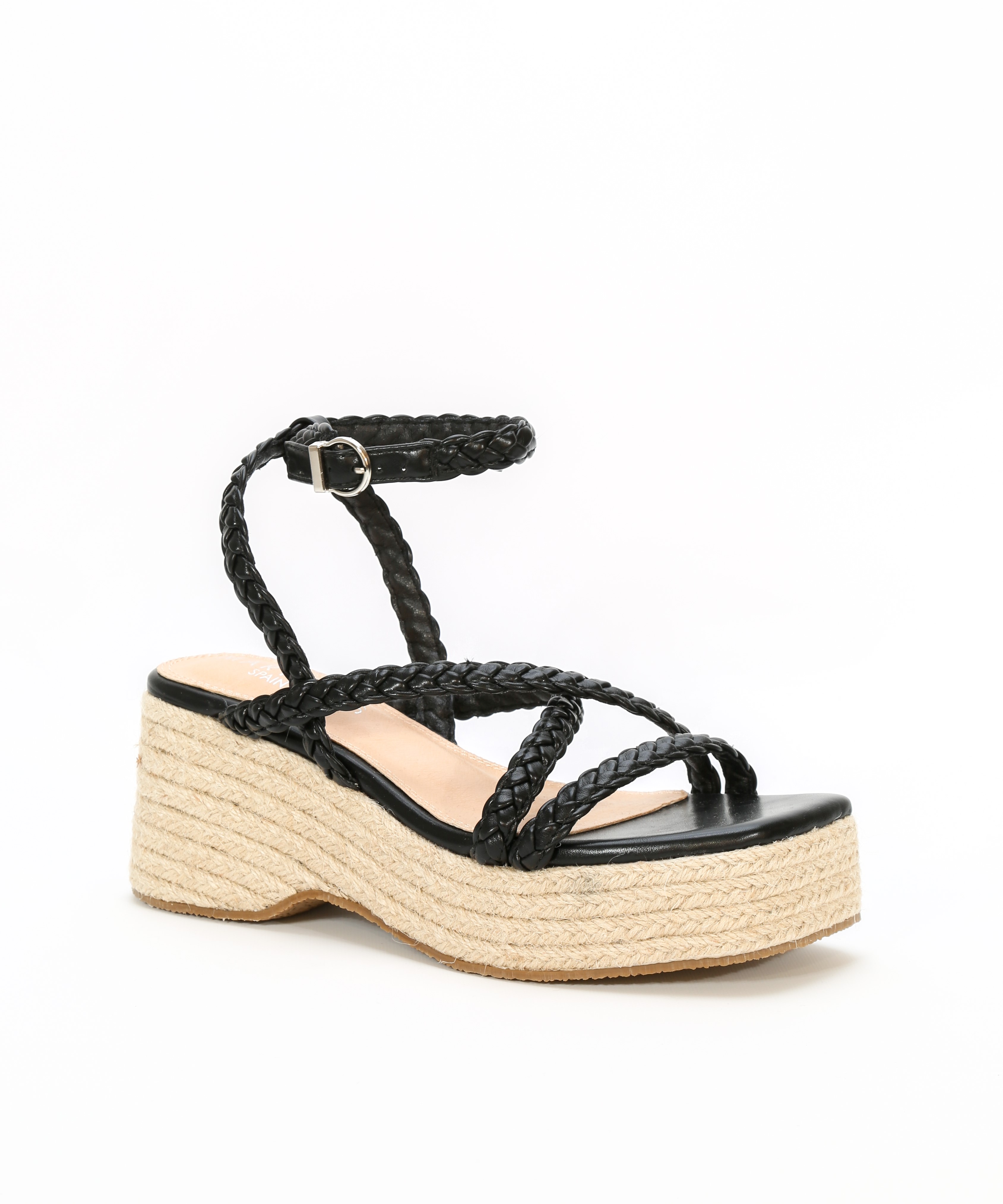Sandalias plataforma tiras trenzadas image number null